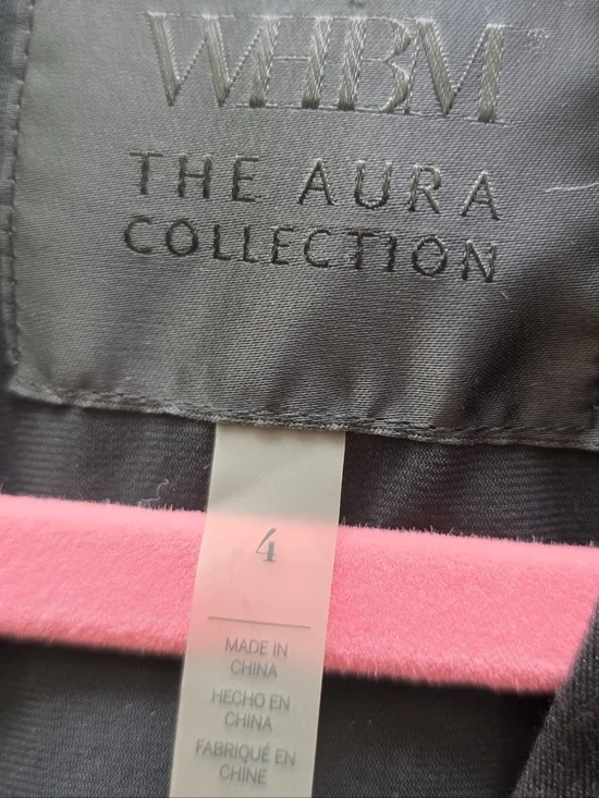 White House Black Market Black Short-Sleeve Sheath Dress - Picture 3 of 5